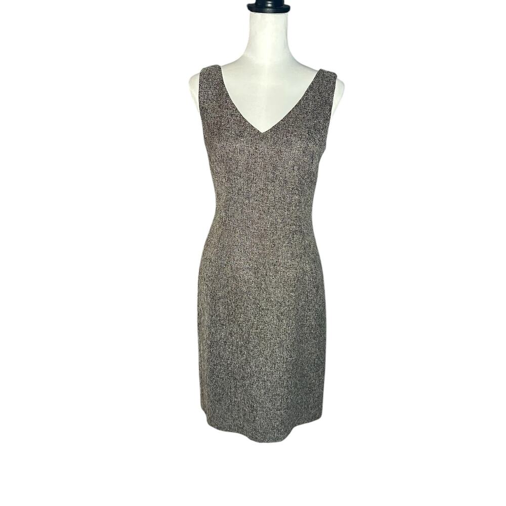 B. Moss Dress Collection Brown White Sleeveless Size 2 - Picture 1 of 5